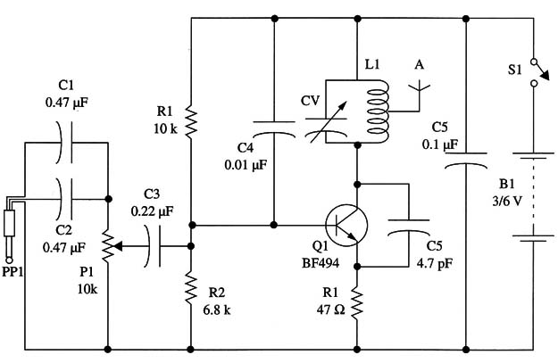Figure 1 – Schematic diagram of the transmitter
