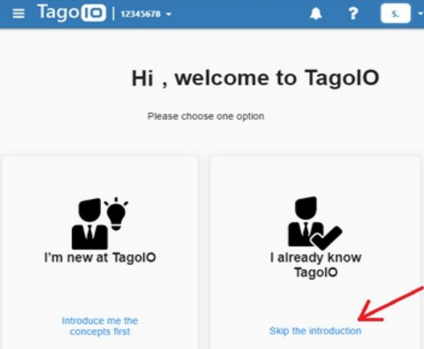 Figure 5 - User-Level Options In TagoIO (Source: IoT SigFox com Edukit RedFox)

