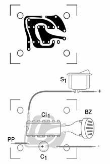 Figure 2 – Component placement on the PC board
Figure 2 – Component placement on the PC board
