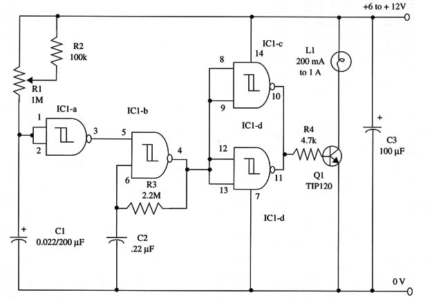Figure 1 – Schematic diagram of the Delayed Oscillator
Figure 1 – Schematic diagram of the Delayed Oscillator