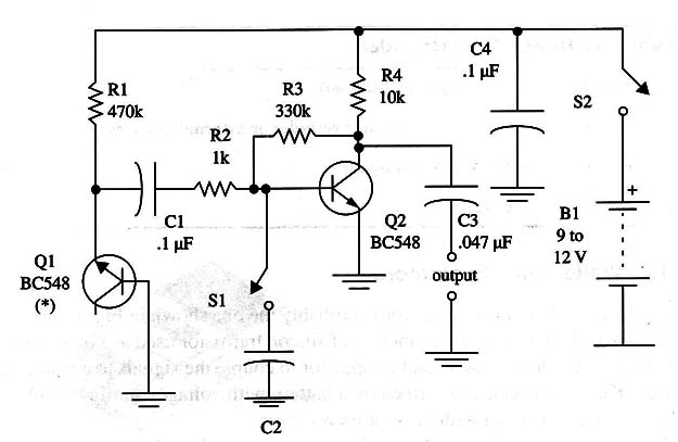 Figure 2 – Scheatic diagram of the white noise generator
Figure 2 – Scheatic diagram of the white noise generator
