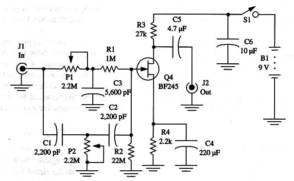 Figure 3 – Schematic diagram of the filter
Figure 3 – Schematic diagram of the filter