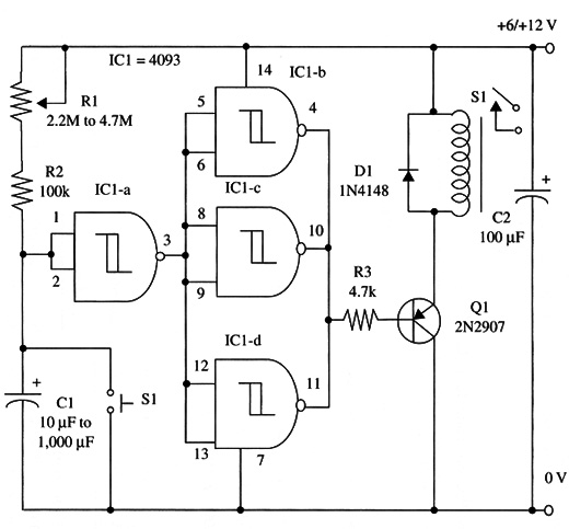 Figure 1 – Schematic diagram of the timer
Figure 1 – Schematic diagram of the timer