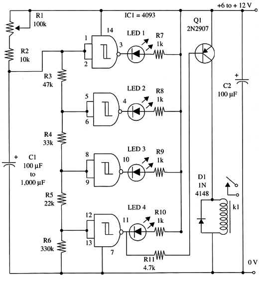 Figure 1 – Schematic diagram of the timer
Figure 1 – Schematic diagram of the timer