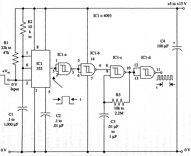 Figure 1 – Schematic diagram of the timer
Figure 1 – Schematic diagram of the timer