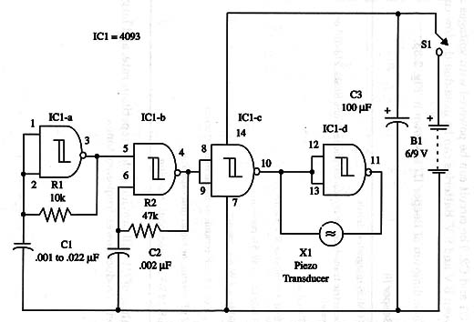 Figure 1 – Schematic diagram of the Beeper III
Figure 1 – Schematic diagram of the Beeper III