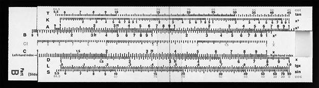 Figure 3 –A slide rule
Figure 3 –A slide rule