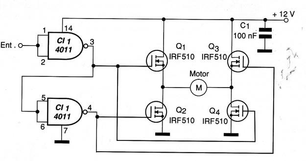 Figure 7 – Diagram of the H-Bridge Diagram
Figure 7 – Diagram of the H-Bridge Diagram