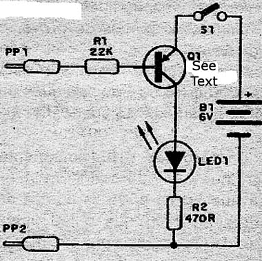 Figure 1 - Diagram of the complete continuity tester.
Figure 1 - Diagram of the complete continuity tester.