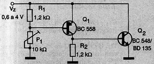 Figure 1 - Circuit adjustable zener.
Figure 1 - Circuit adjustable zener.