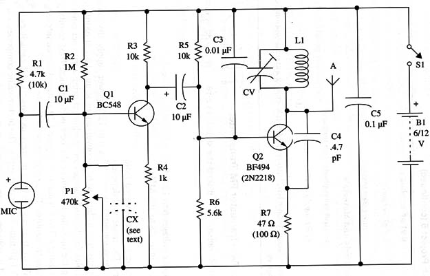 Figure 1 – Schematic diagram of the transmitter
Figure 1 – Schematic diagram of the transmitter