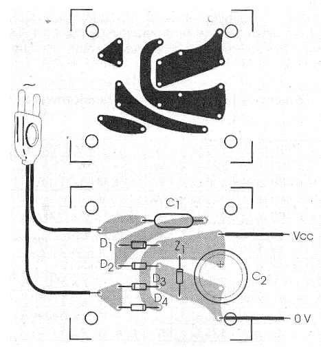 Figure 5 - Printed circuit board for assembly.
Figure 5 - Printed circuit board for assembly.