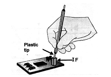 Figure 4 – Adjusrting an IF transformer
Figure 4 – Adjusrting an IF transformer
