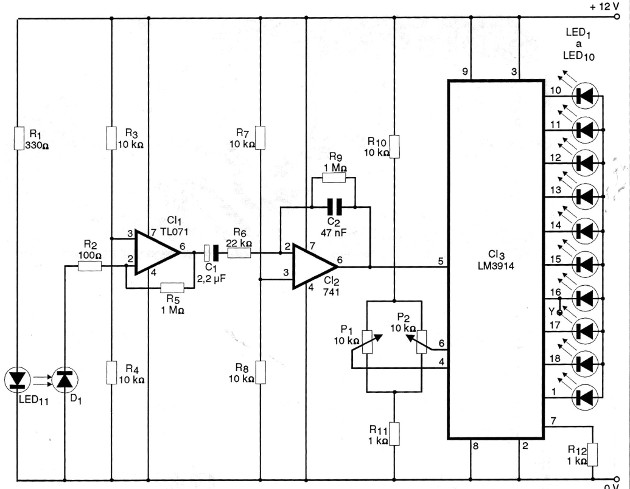 Figure 2 - Diagram of the Heart Sensor without the source
Figure 2 - Diagram of the Heart Sensor without the source