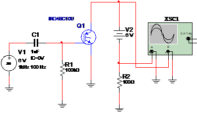 Figure 5 - The test circuit for IGBT
Figure 5 - The test circuit for IGBT