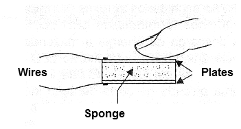 Figure 8 - Electrode with a conductive sponge
Figure 8 - Electrode with a conductive sponge
