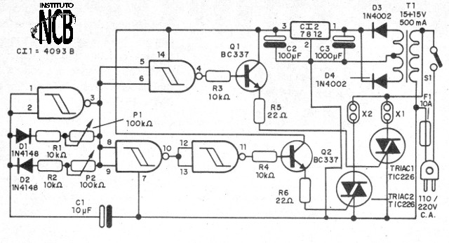 Figure 1 - Complete diagram of the effect
Figure 1 - Complete diagram of the effect