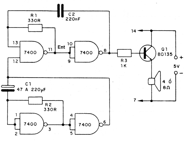 Figure 6 - Intermittent siren
Figure 6 - Intermittent siren
