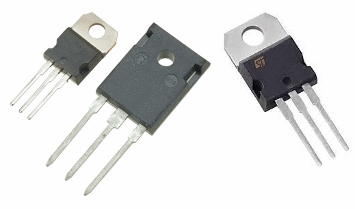 Figure 6 - Common TRIACs
Figure 6 - Common TRIACs