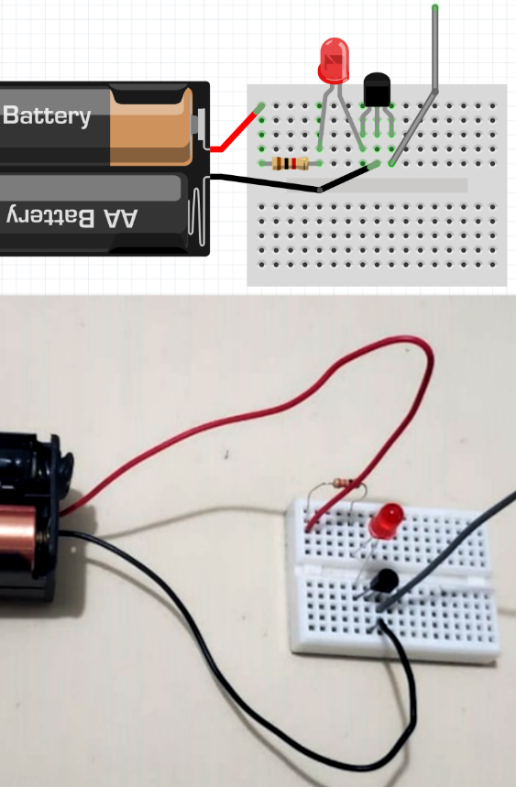 Figure 6 – Assembly – In the photo, we modified the layout, but we got the same circuit. The builder can create his design.
Figure 6 – Assembly – In the photo, we modified the layout, but we got the same circuit. The builder can create his design.