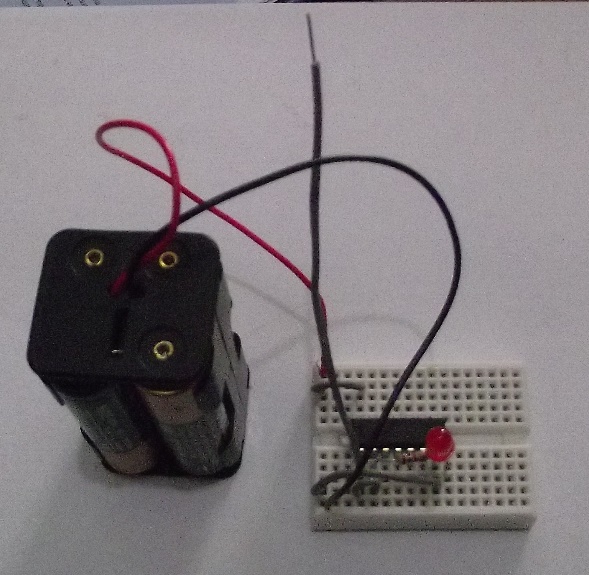 Figure 13 – Aspect of the electroscope ready for use
