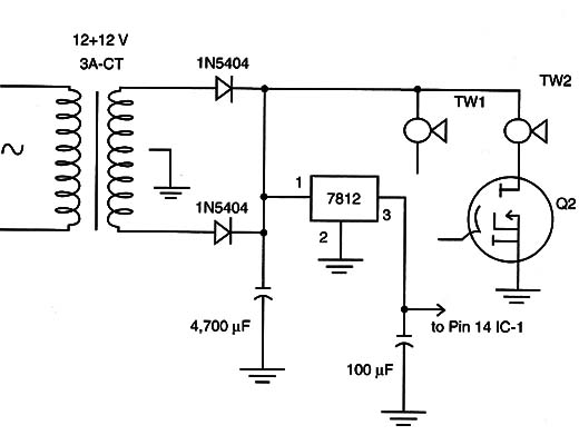Figure 9 – Suggested power supply
Figure 9 – Suggested power supply
