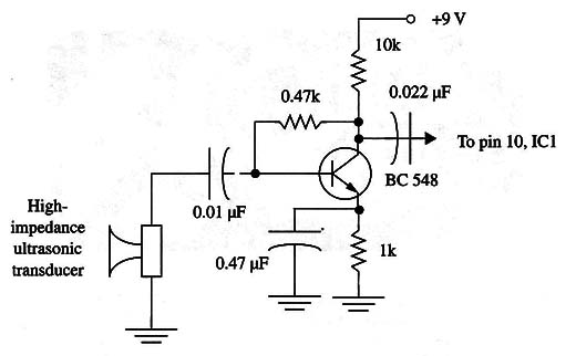 Figure 4 – One transistor amplifier
Figure 4 – One transistor amplifier