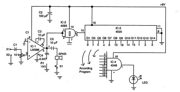 Figure 5 – A CMOS divider to drive LEDs and other loads
Figure 5 – A CMOS divider to drive LEDs and other loads
