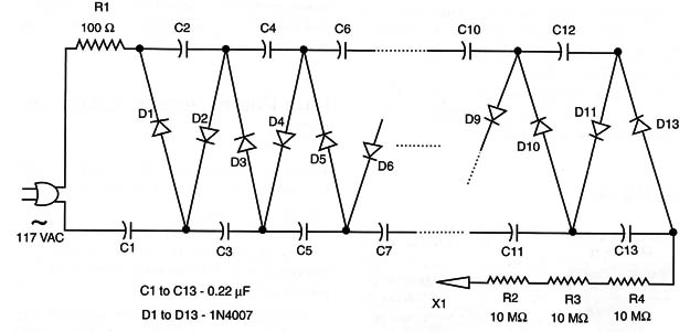 Figure 1 – Schematic diagram of the ionizer
Figure 1 – Schematic diagram of the ionizer
