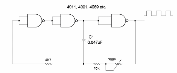 Variable Oscillator - Three Gates
Variable Oscillator - Three Gates