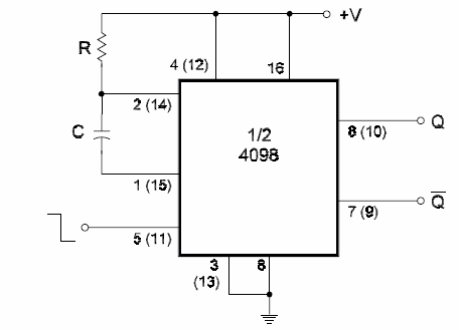 Monostable Using the 4098 (II)
Monostable Using the 4098 (II)