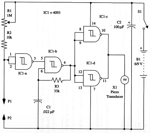 Figure 1 – Schematic diagram of the tester
Figure 1 – Schematic diagram of the tester