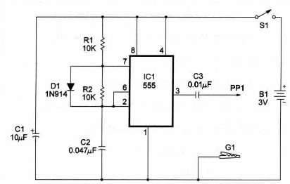 Figure 1 – Schematics for the Signal Injector
Figure 1 – Schematics for the Signal Injector