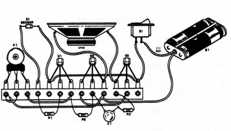 Figure 2 – Circuit mounting on a terminal strip
Figure 2 – Circuit mounting on a terminal strip