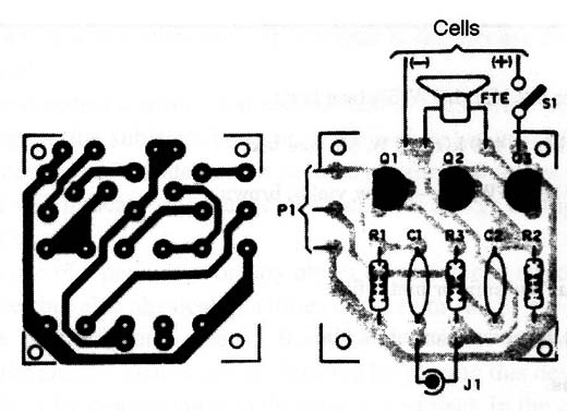 Figure 2 – PCB for the circuit
Figure 2 – PCB for the circuit