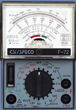 Figure 1 – A low cost analog multimeter
Figure 1 – A low cost analog multimeter