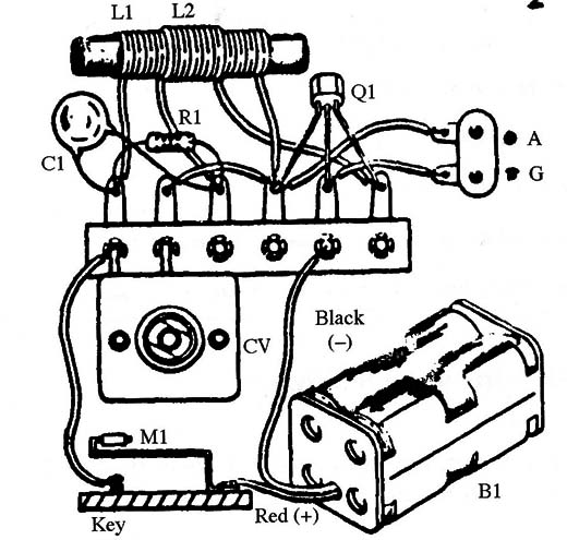 Figure 2 – Using a terminal strip as chassis
Figure 2 – Using a terminal strip as chassis