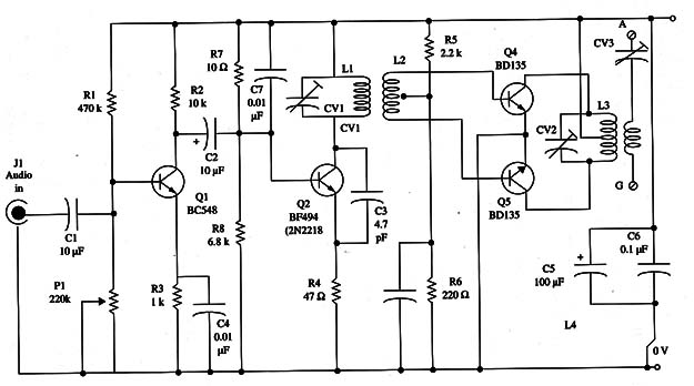 Figure 1 shows the schematic diagram of the transmitter.
Figure 1 shows the schematic diagram of the transmitter.