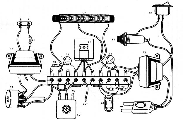 Figure 2 – Mounting using a terminal strip
Figure 2 – Mounting using a terminal strip