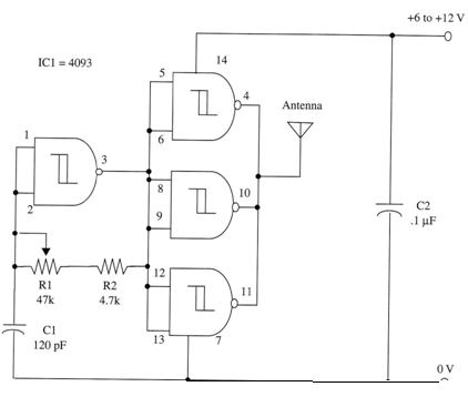 Figure 1 – Schematic diagram of the transmitter
Figure 1 – Schematic diagram of the transmitter