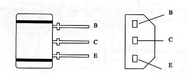 Figure 1 – layout of the recommended transistor
Figure 1 – layout of the recommended transistor