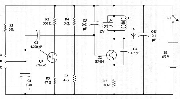Figure 2 – Schematic diagram of the transmitter
Figure 2 – Schematic diagram of the transmitter