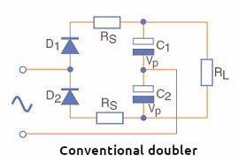 Figure 1 – Conventional voltage doubler
