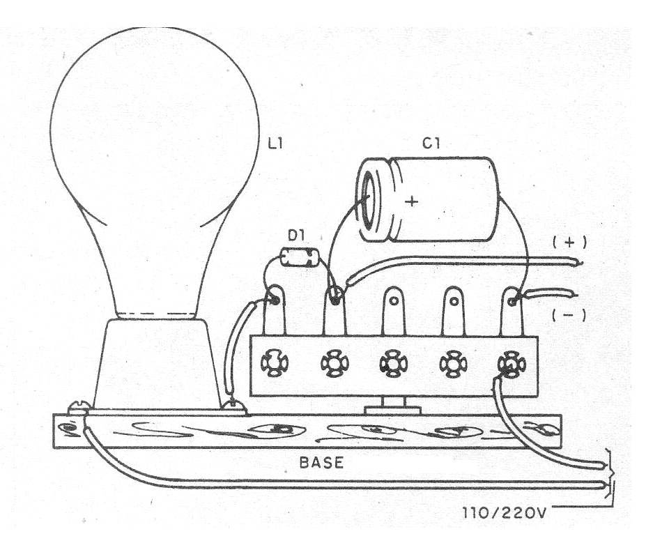 Figure 2 - Assembly based on a terminal strip Figure 2 - Assembly based on a terminal strip