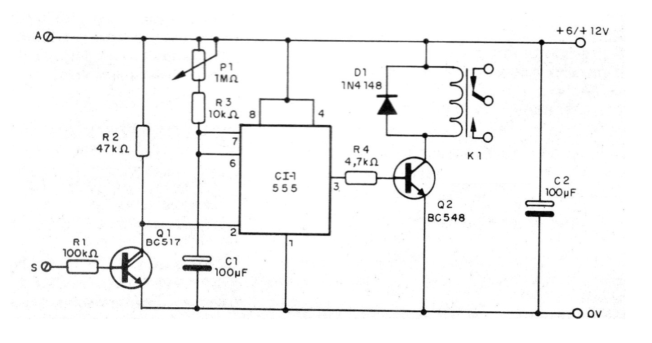 Figure 1 - Timed touch switch Figure 1 - Timed touch switch