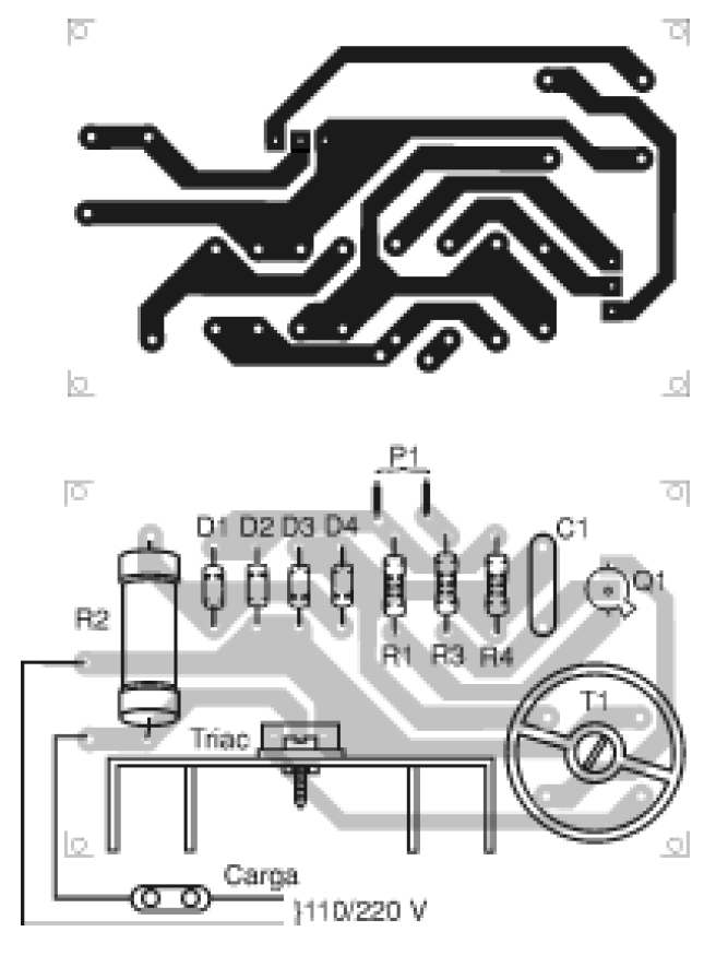 Figure 2 - Printed circuit board for mounting Figure 2 - Printed circuit board for mounting