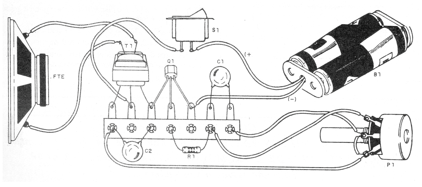 Figure 2- Assembly of the components on a terminal strip Figure 2- Assembly of the components on a terminal strip
