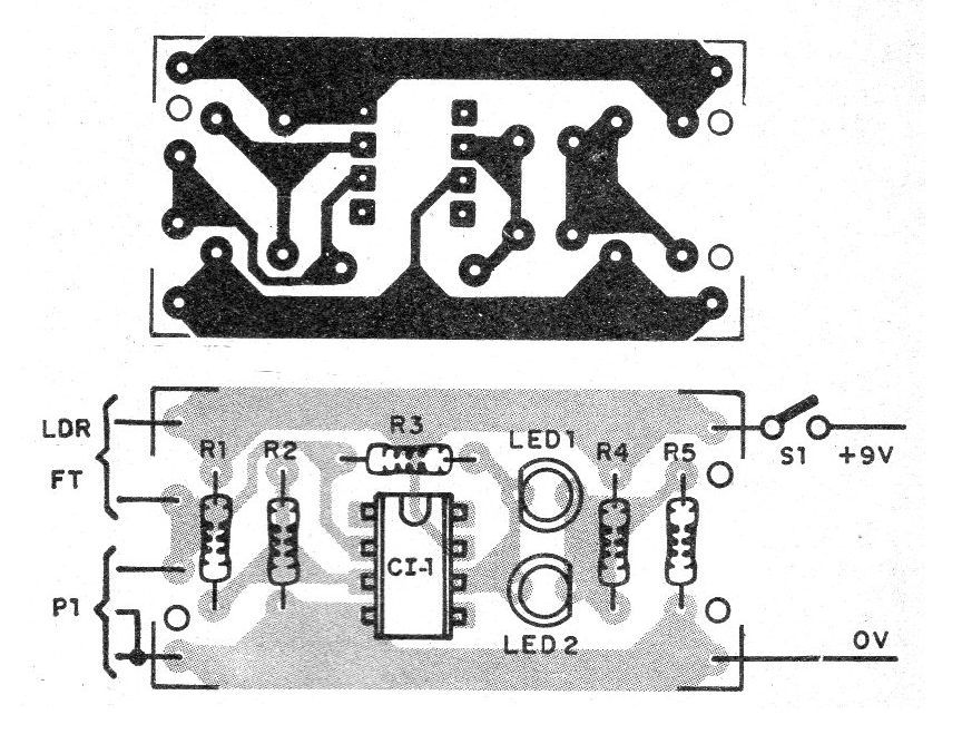 Figure 2 - Printed circuit board for mounting Figure 2 - Printed circuit board for mounting