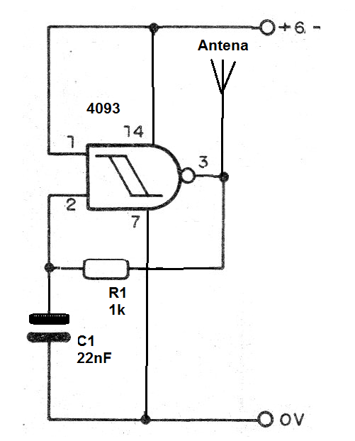 Figure 1 - Diagram of the micro-transmitter Figure 1 - Diagram of the micro-transmitter