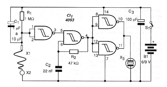 Figure 1 - Nerve-Test Circuit Figure 1 - Nerve-Test Circuit